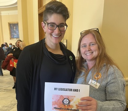 Rep. Raegan French LaRochelle (District 59) #StandsWithWabanaki.