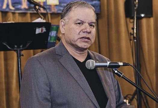 Mi'kmaq Nation Chief Edward Peter-Paul speaks at the event.